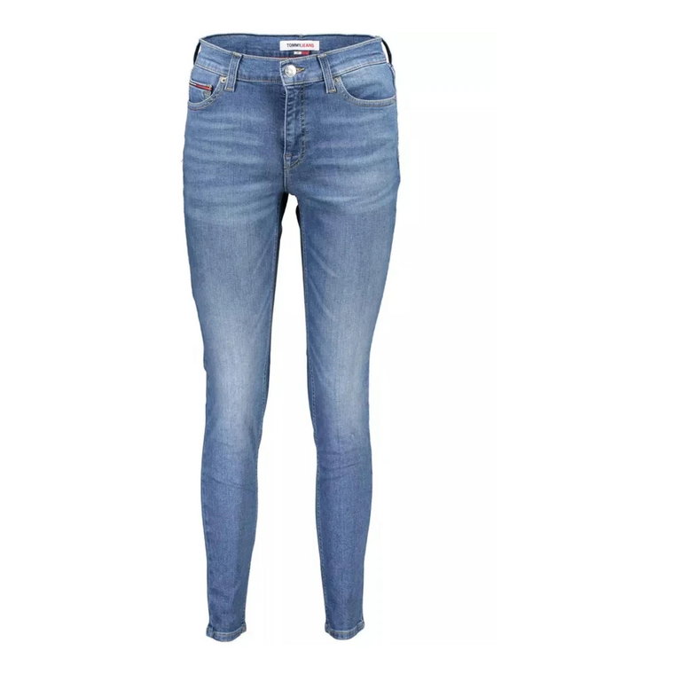 Jasnoniebieskie Skinny Jeans z 5-kieszeniowym designem Tommy Hilfiger