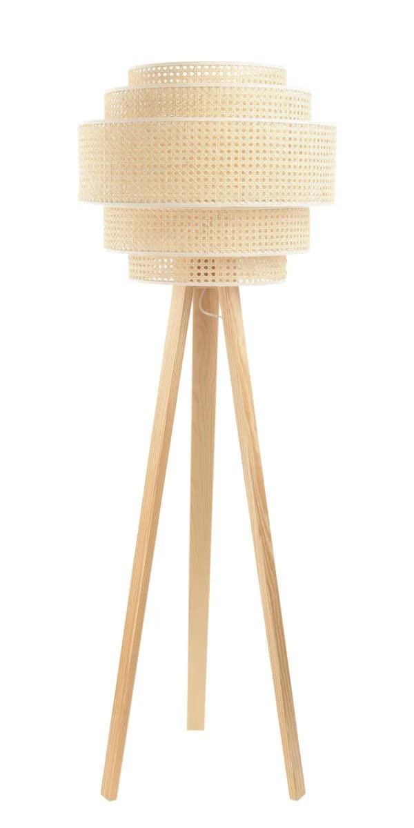 Lampa stojąca BOHO V rattan naturalny