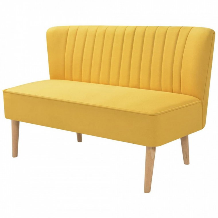 Sofa 117x55,5x77 cm, żółty materiał kod: V-244074