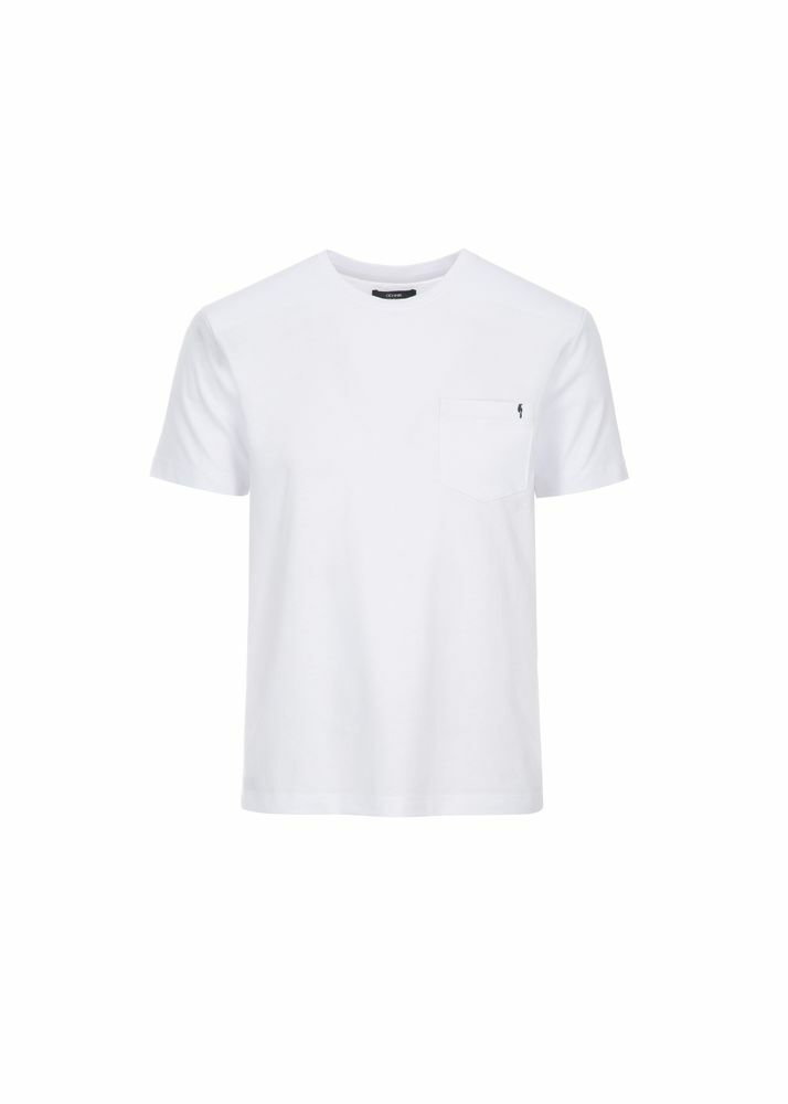Biały basic T-shirt męski