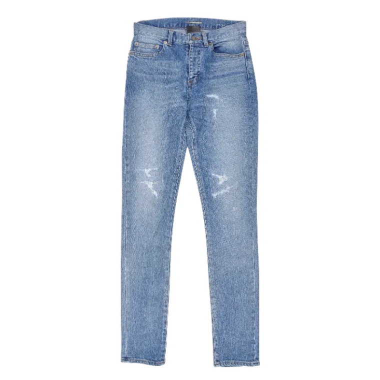 Pre-owned Cotton jeans Saint Laurent Vintage