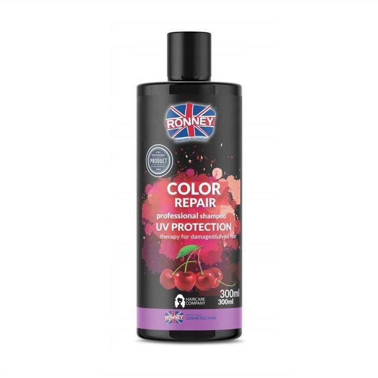 Ronney, Color Repair Professional Shampoo UV Protection szampon chroniący kolor z ekstraktem z wiśni, 300 ml