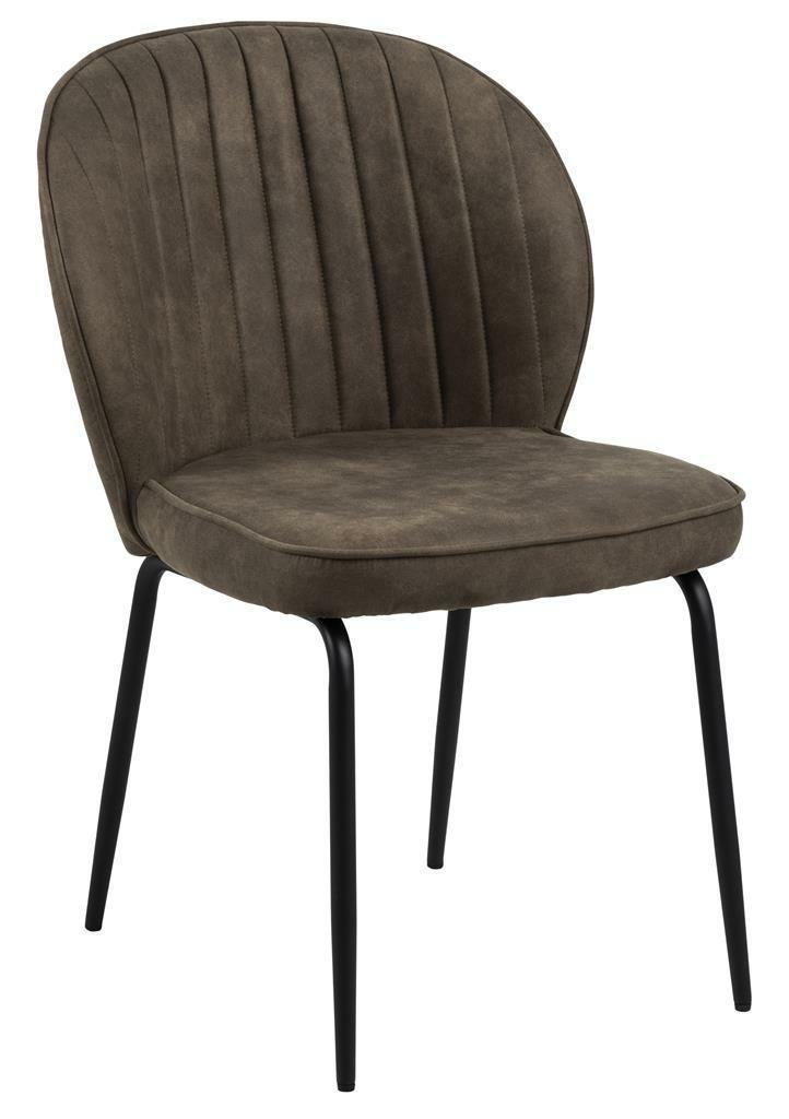 Krzesło Patricia brązowe tapicerowane