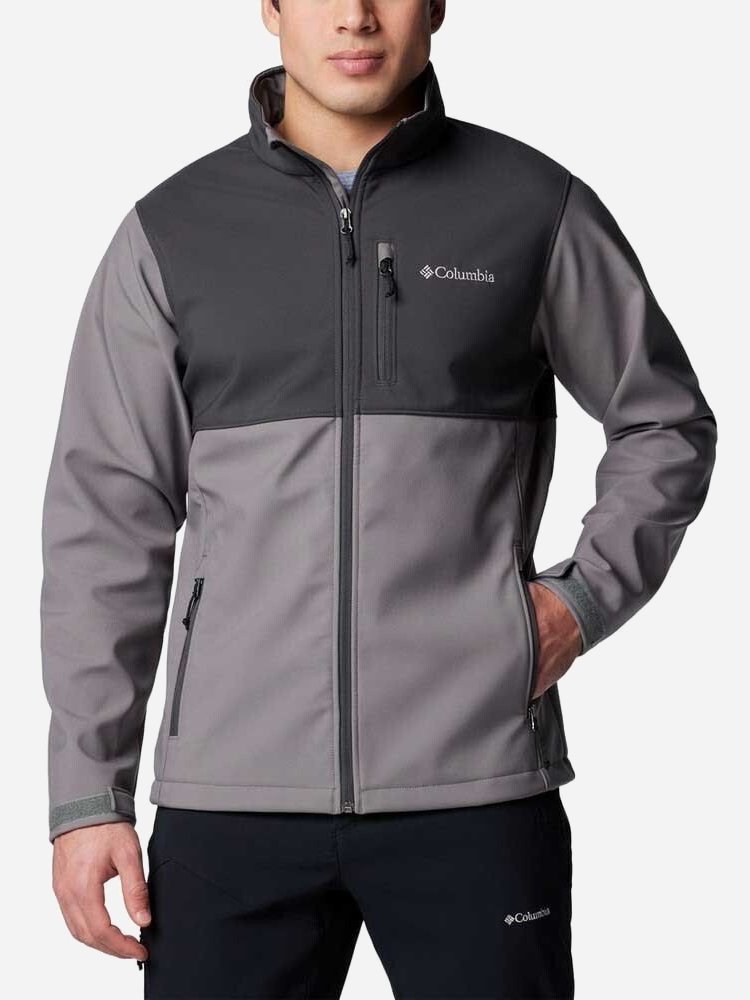 Kurtka wiatrówka męska Columbia Ascender Softshell Jacket 1556534024 XL Szara (195981378436). Kurtki wiatrówki męskie