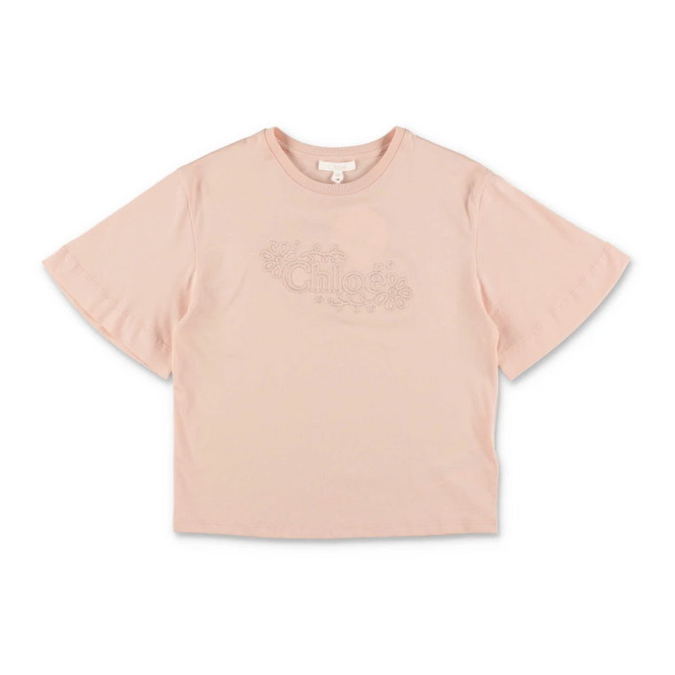 Różowa bawełniana koszula Chloe T-shirt Chloé