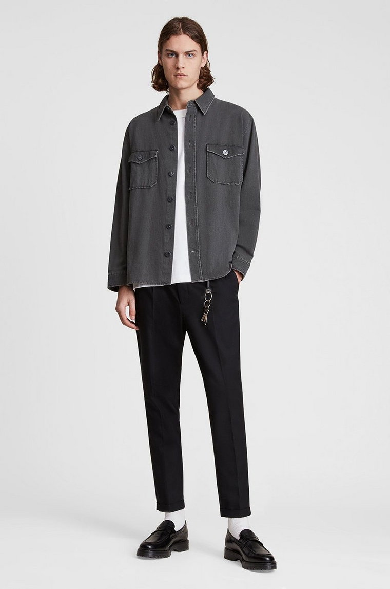 AllSaints Spodnie TALLIS TROUSER męskie kolor czarny w fasonie cargo MM062V