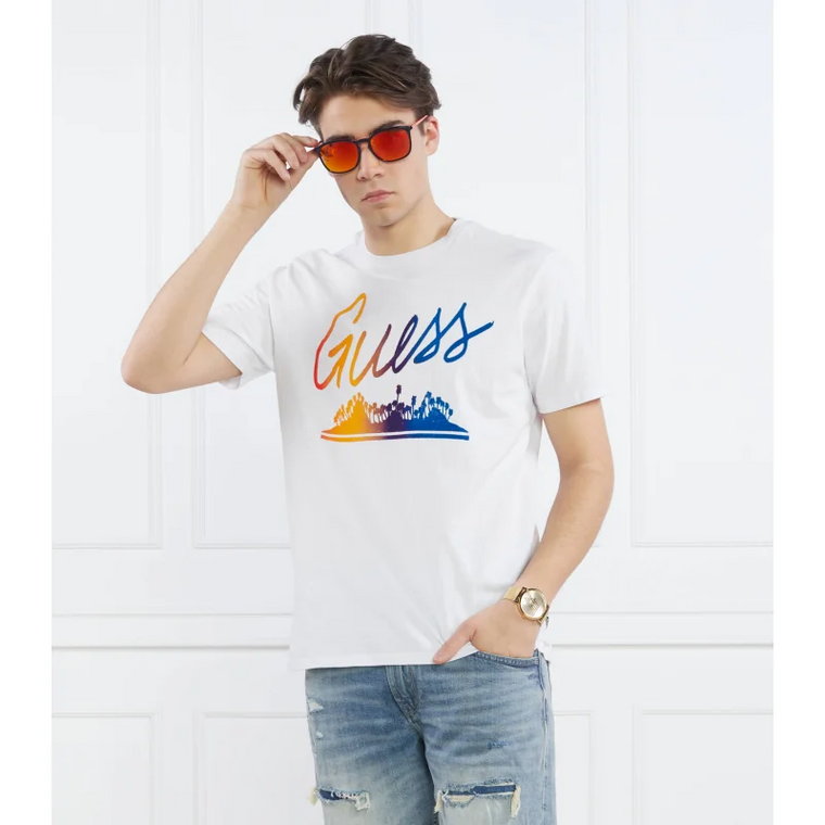 GUESS T-shirt SS BSC GUESS ISLAND | Relaxed fit