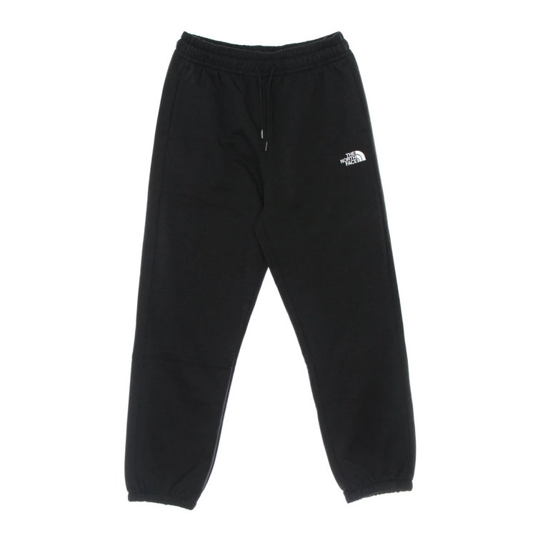 Czarne Puszyste Spodnie Jogger Oversize The North Face