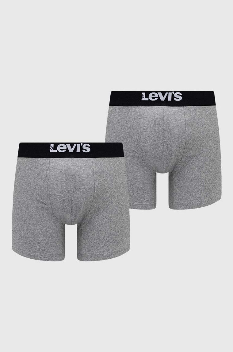 Levi's bokserki 2-pack męskie kolor szary 37149.0809-007