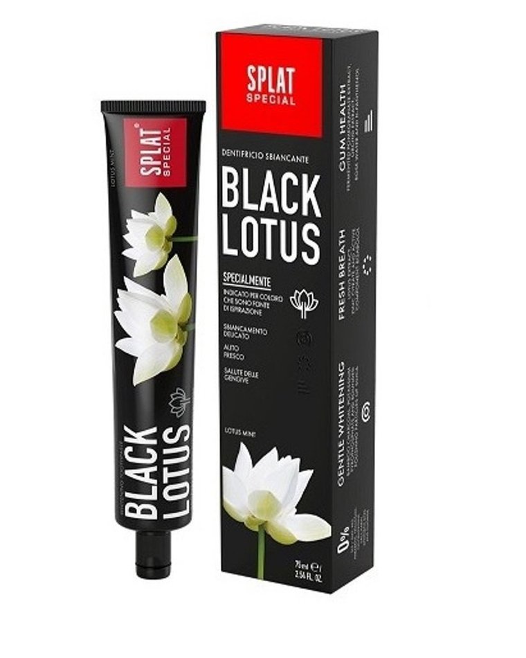 Splat, Black Lotus, czarna pasta do zębów wybielająca, 75 ml