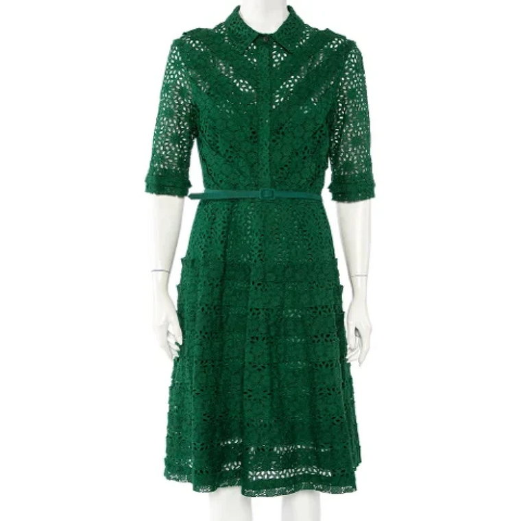 Pre-owned Lace dresses Oscar De La Renta Pre-owned