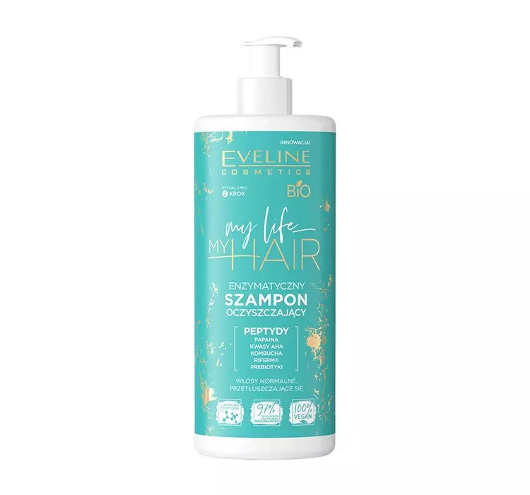 EVELINE MY LIFE MY HAIR ENZYMATYCZNY SZAMPON OCZYSZCZAJĄCY 500ML