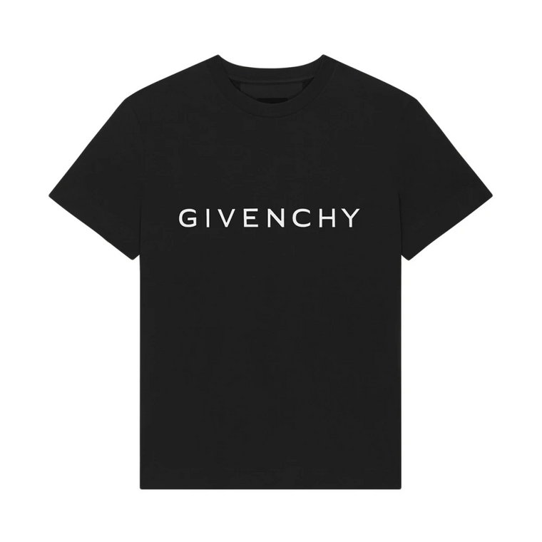 Czarne T-shirty i Pola Crew Neck Givenchy