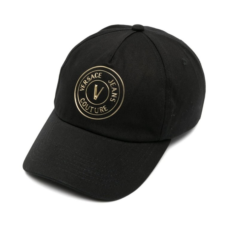 Czarne kapelusze - Stylowy design Versace Jeans Couture