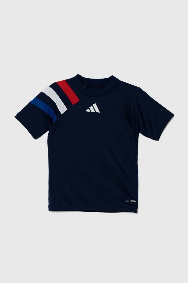 adidas Performance t-shirt dziecięcy FORTORE23SY kolor granatowy wzorzysty IK5727