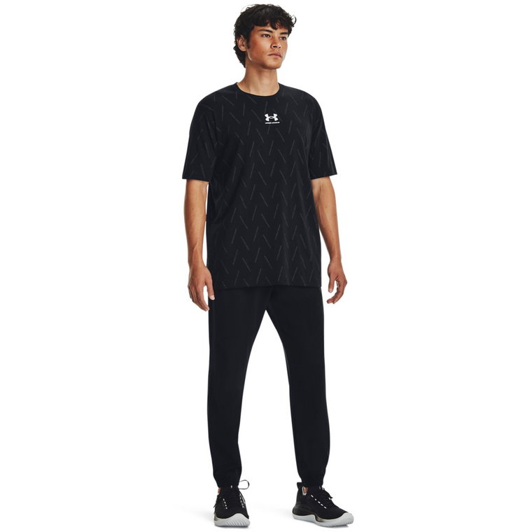 Męskie spodnie treningowe Under Armour UA Stretch Woven Joggers - czarne