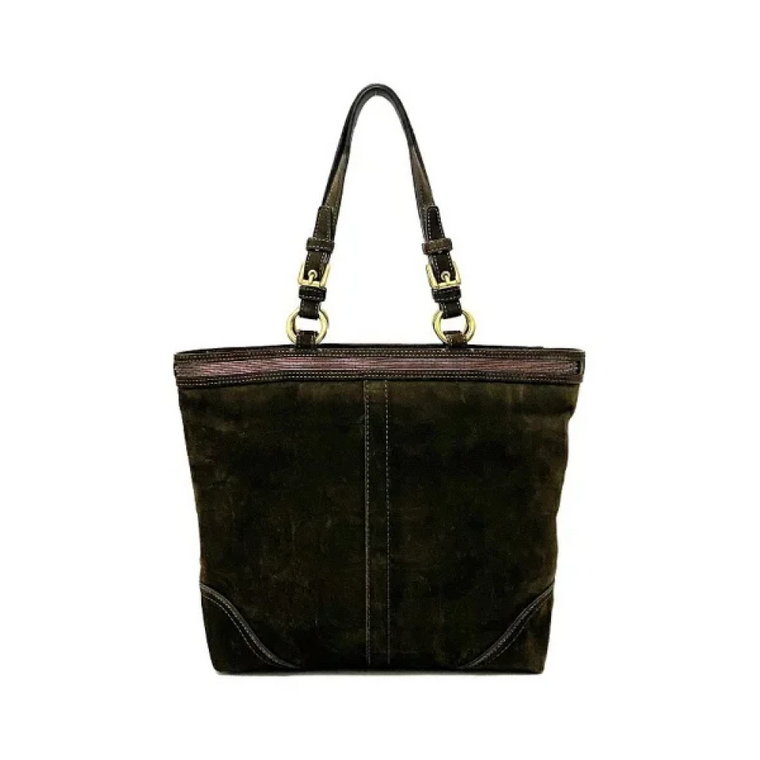 Pre-owned Suede shoulder-bags Coach Pre-owned