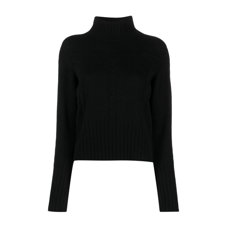 Czarna Kolekcja Swetrów Seventy