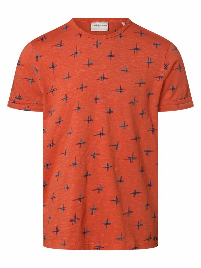 No Excess - T-shirt męski, pomarańczowy|wielokolorowy