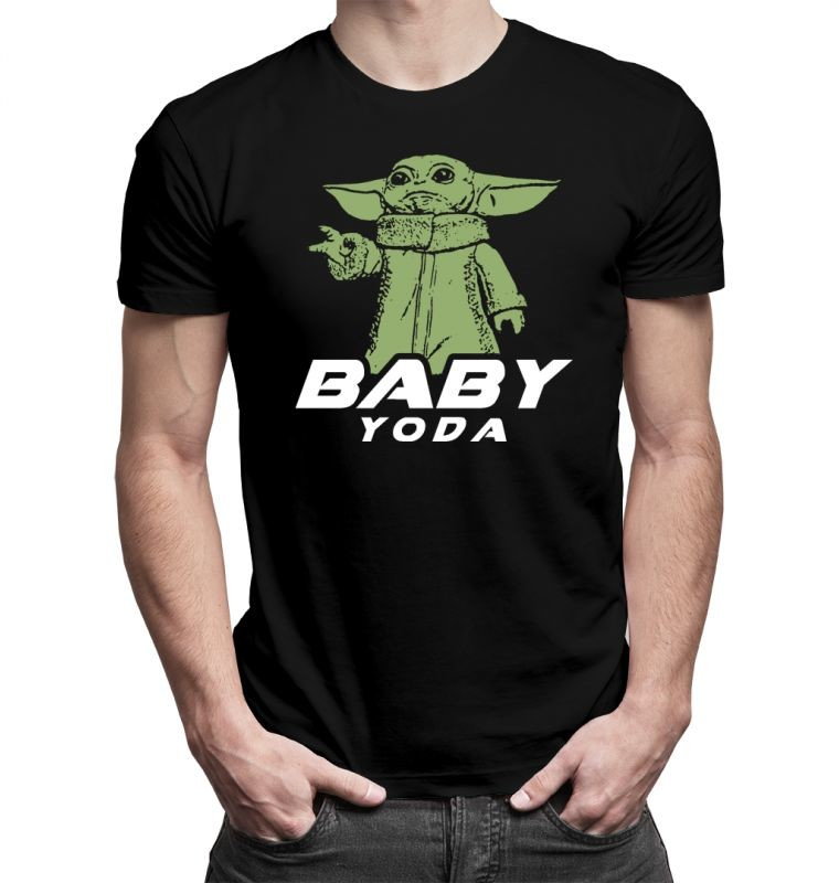 Baby Yoda - męska koszulka z nadrukiem