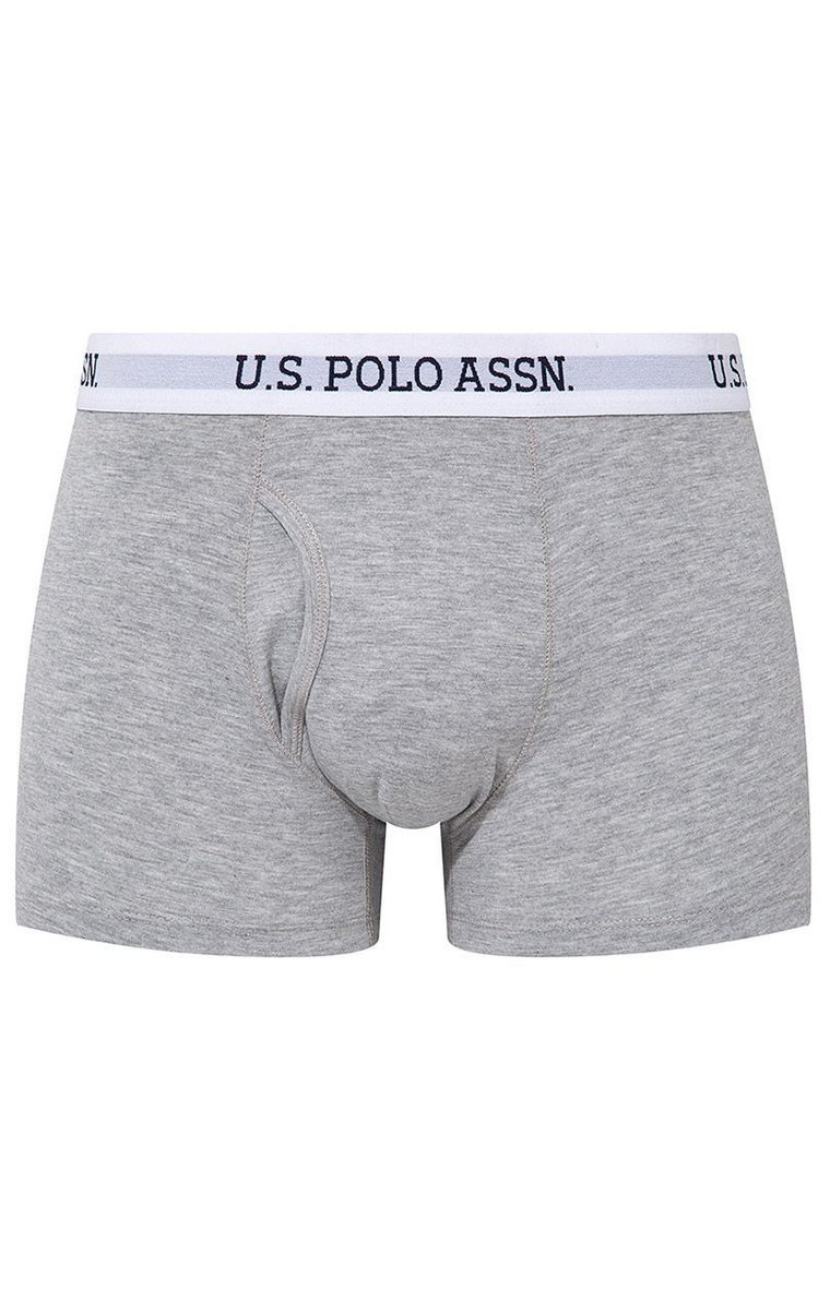 U.S Polo Assn. szare bokserki męskie z kieszonką szare 80451, Kolor szary melanż, Rozmiar S, U.S. POLO ASSN