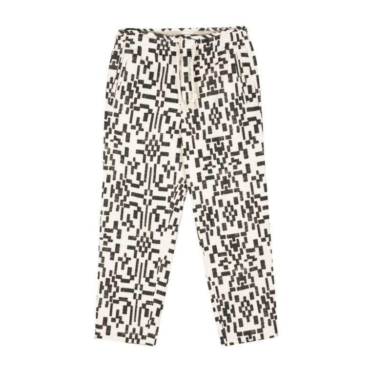 Spodnie o szerokich nogawkach z geometrycznym wzorem Isabel Marant