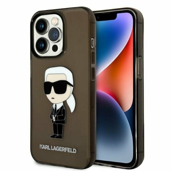 Karl Lagerfeld KLHCP14XHNIKTCK iPhone 14 Pro Max 6,7" czarny/black hardcase Ikonik Karl Lagerfeld