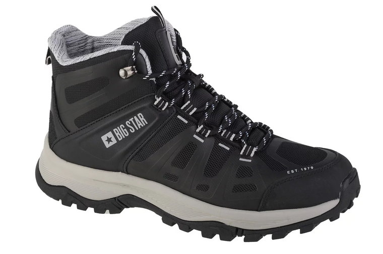 Big Star Trekking Shoes KK174097, Męskie, Czarne, buty trekkingowe, tkanina, rozmiar: 42
