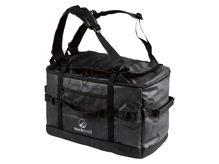 Rocktrail Torba Duffle Bag, z funkcją plecaka, 70/80 l (Czarny)