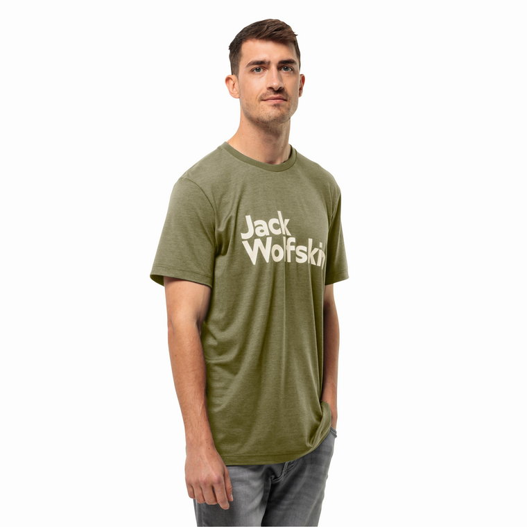 Męska koszulka Jack Wolfskin BRAND T M bay leaf - S
