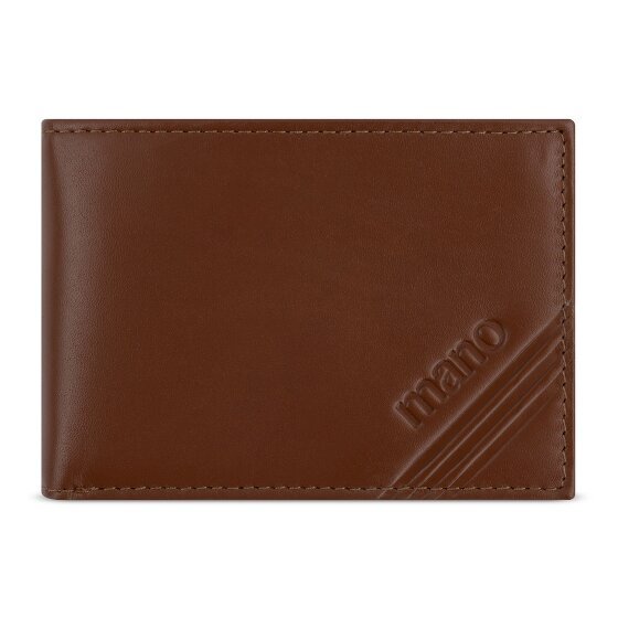 mano Don Antonio Portfel Ochrona RFID Skórzany 10 cm cognac