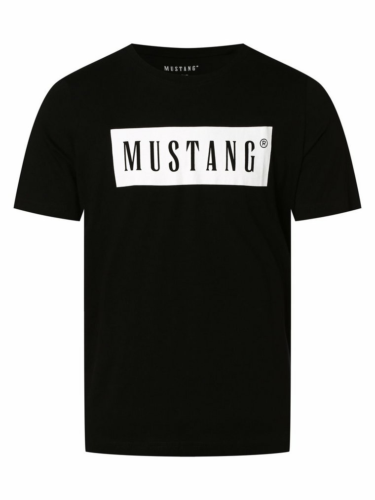 Mustang - T-shirt męski  Alex, czarny