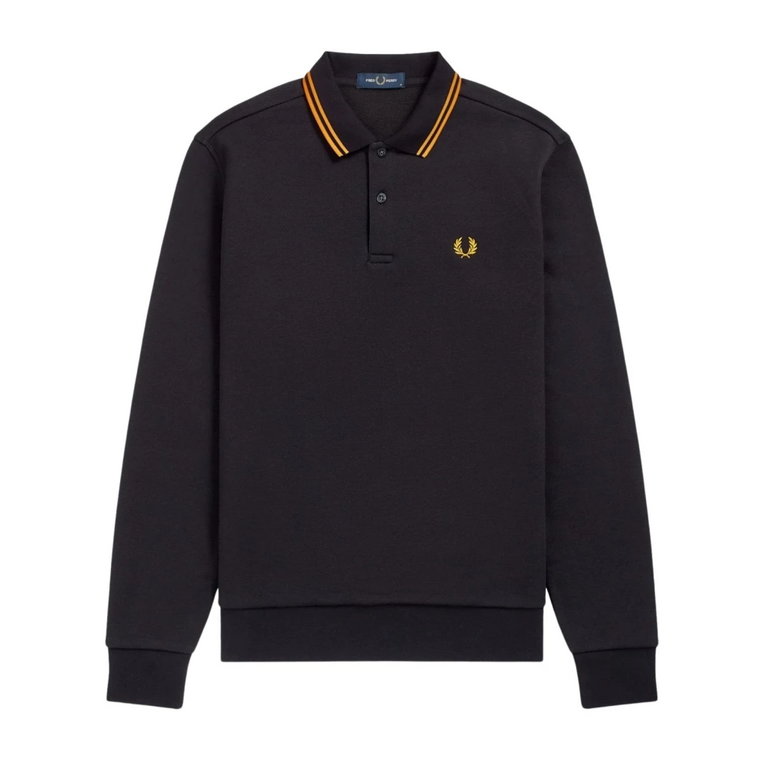 Nowoczesny Sweter z Zamkiem Fred Perry