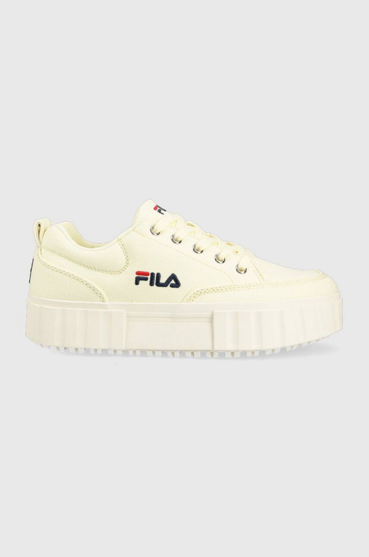 Fila tenisówki Sandblast damskie kolor żółty