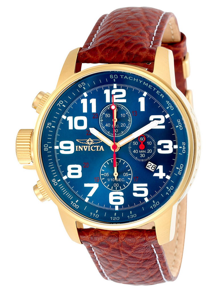 Zegarek marki Invicta model 332 kolor Brązowy. Akcesoria męski. Sezon: Cały rok