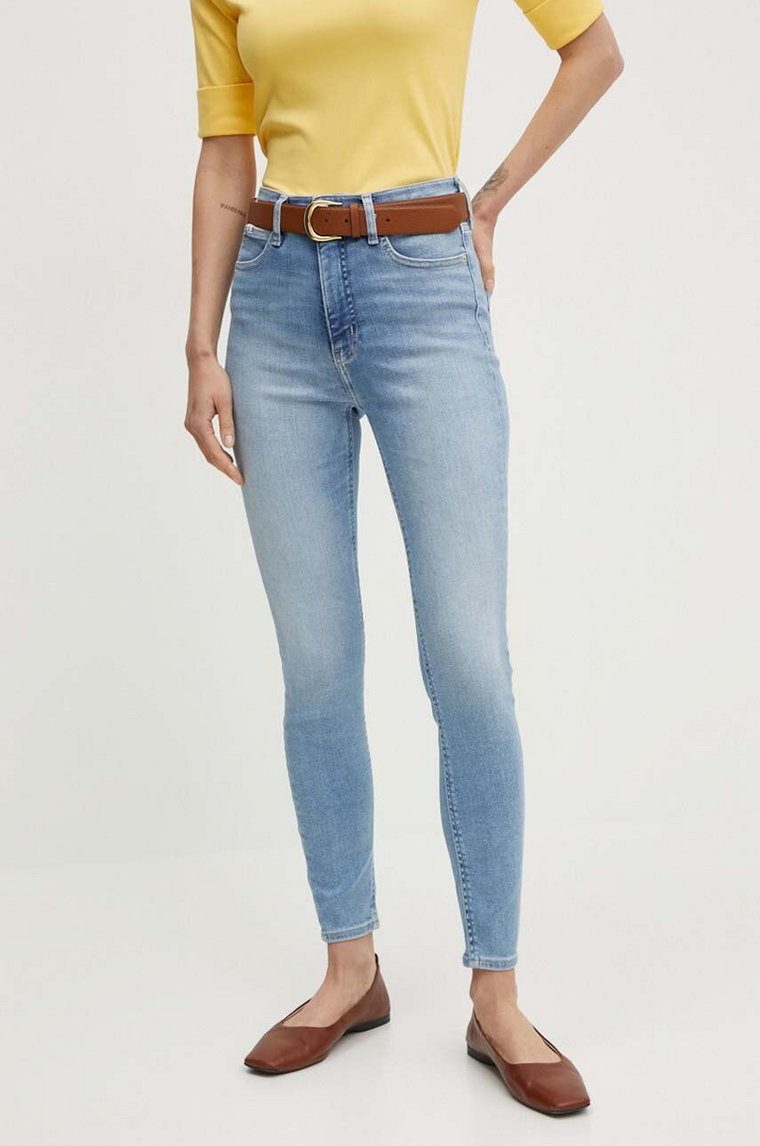 Calvin Klein Jeans jeansy damskie kolor niebieski J20J221583