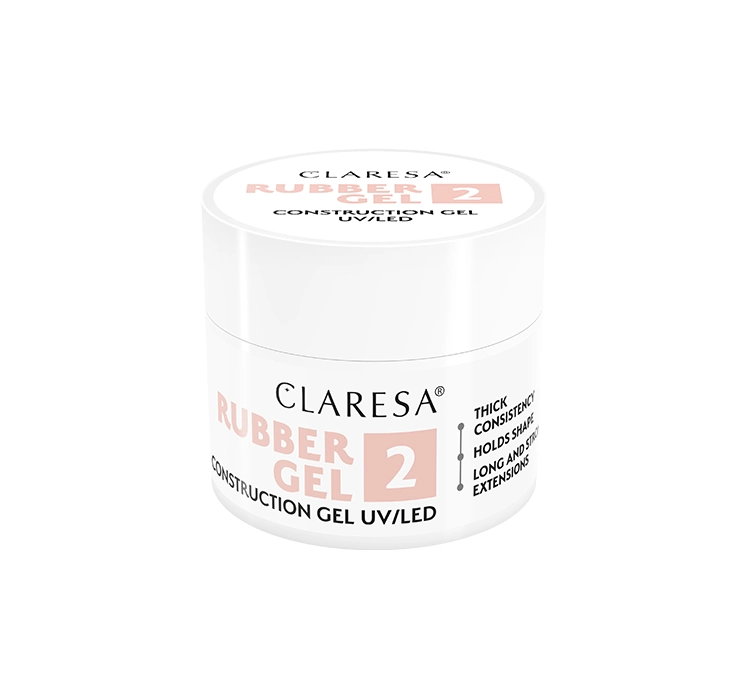 CLARESA RUBBER GEL ŻEL BUDUJĄCY UV/LED 2 12G