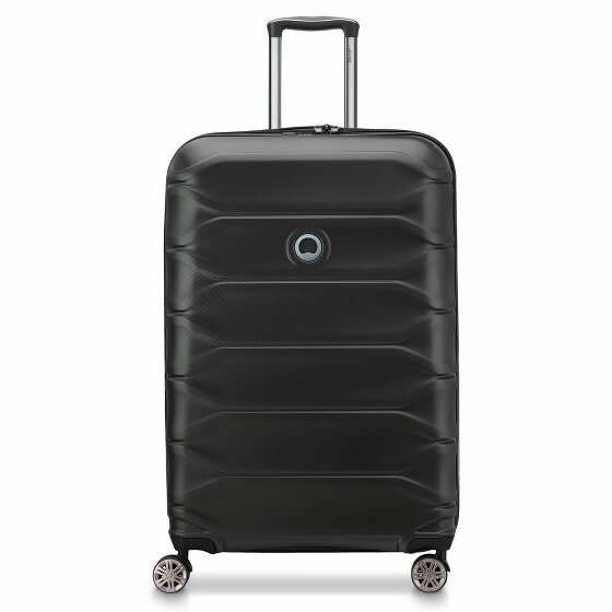 Delsey Paris Meteor 4 kółka Walizka L 78 cm z plisą rozprężną black