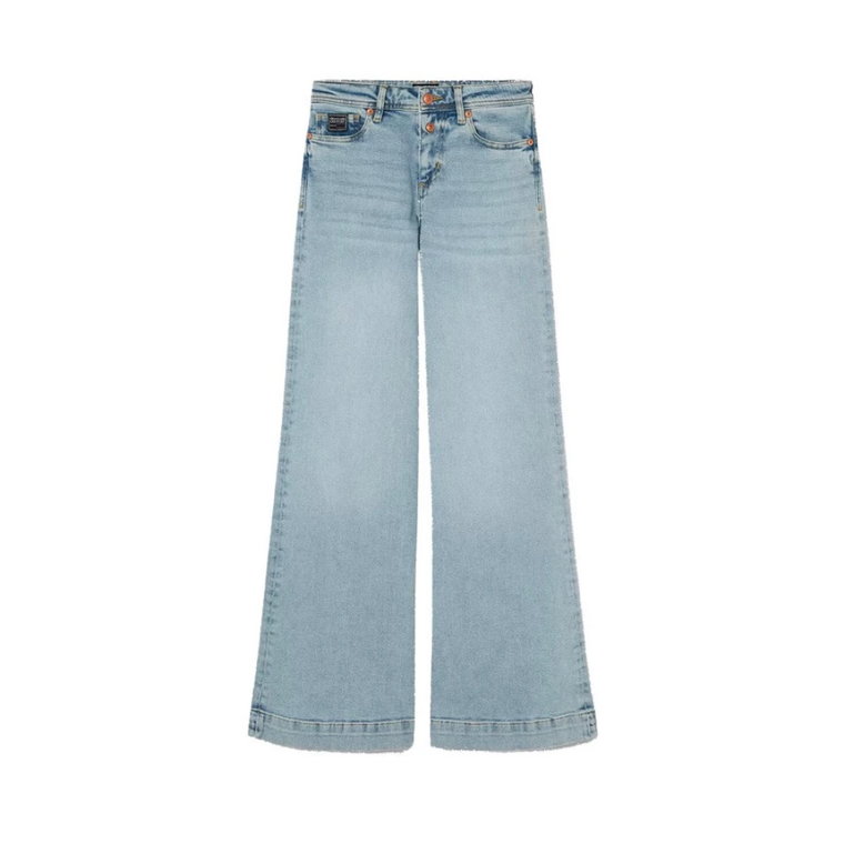 Spodnie z szerokimi nogawkami - Niebieskie, 24 Versace Jeans Couture