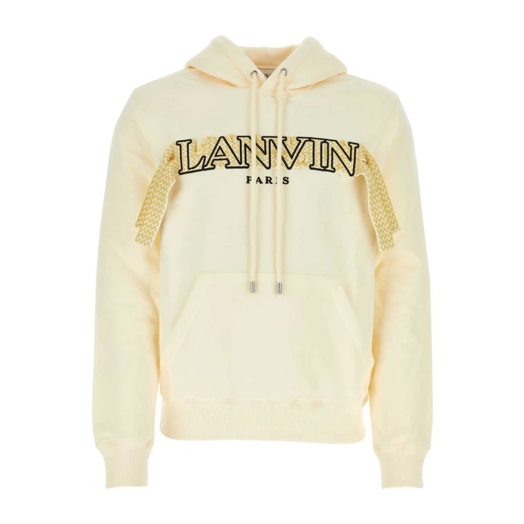 Kremowy bawełniany sweter - Stylowy i wygodny Lanvin