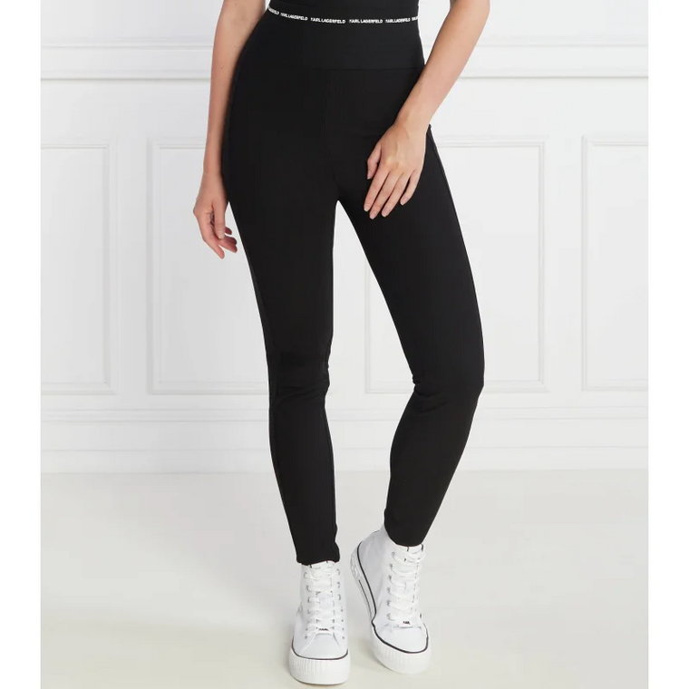 Karl Lagerfeld Legginsy jersey punto | Extra slim fit