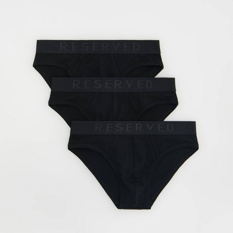 Reserved - Bawełniane slipy 3 pack - czarny