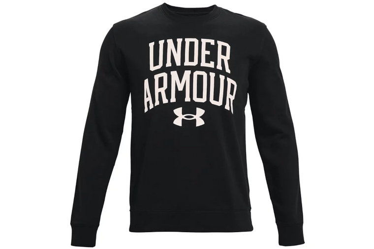 Under Armour Rival Terry Crew 1361561-001, Męskie, Czarne, bluzy, bawełna, rozmiar: M