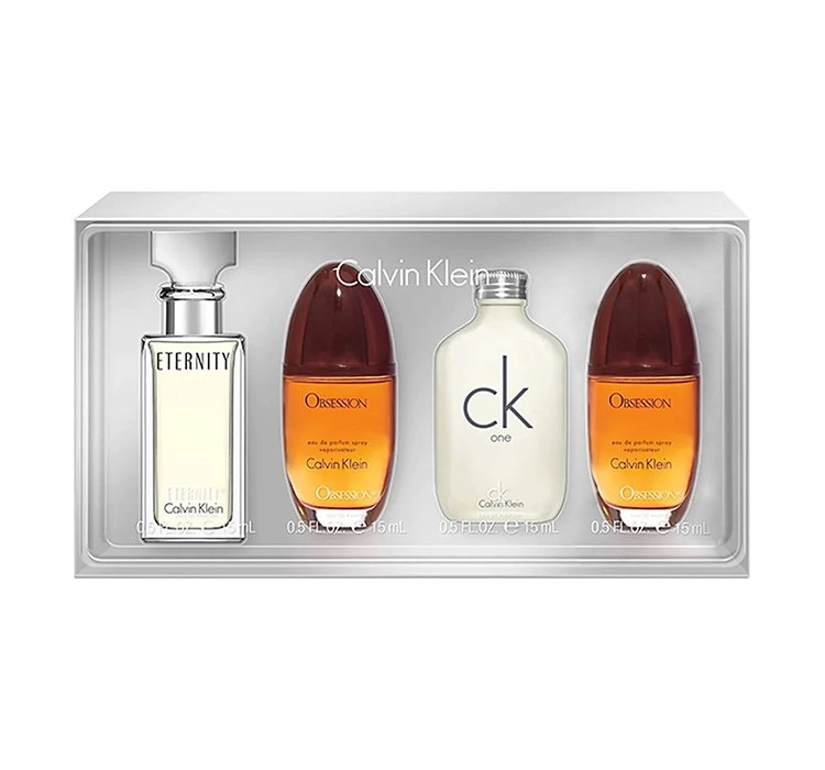 CALVIN KLEIN FRAGRANCE TRAVEL COLLECTION FOR WOMEN ZESTAW PERFUM 4 x 15ML