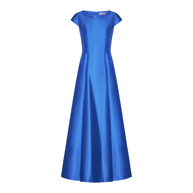 Elegancka Niebieska Sukienka Wieczorowa Blanca Vita