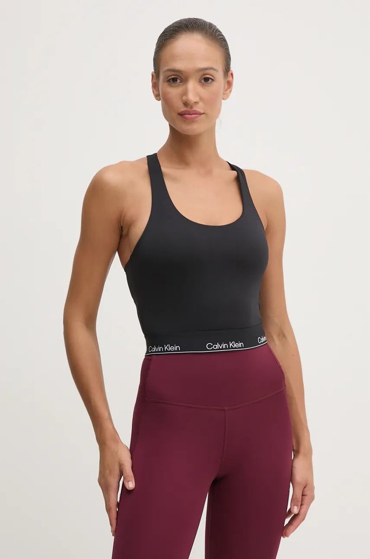 Calvin Klein Performance top treningowy kolor czarny 00GWF4K195