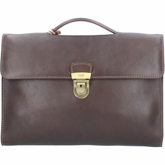 Picard Toscana Briefcase Leather 38 cm kastanie
