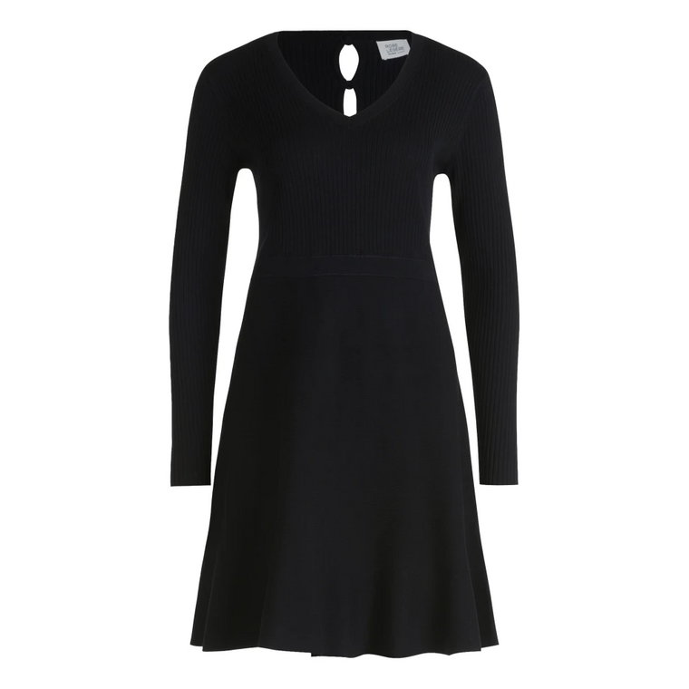 Elegant V-Neck Knit Dress vera mont