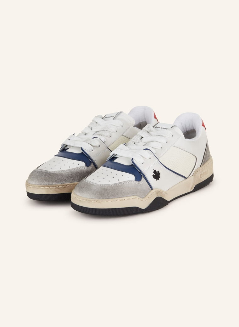 dsquared2 Sneakersy Spiker weiss