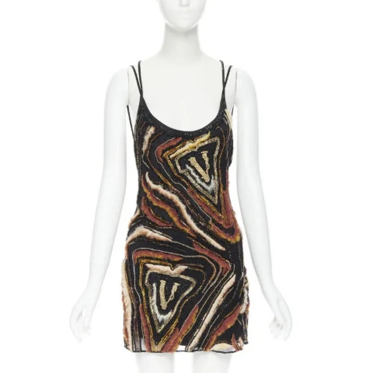 Pre-owned Silk dresses Versace Pre-owned